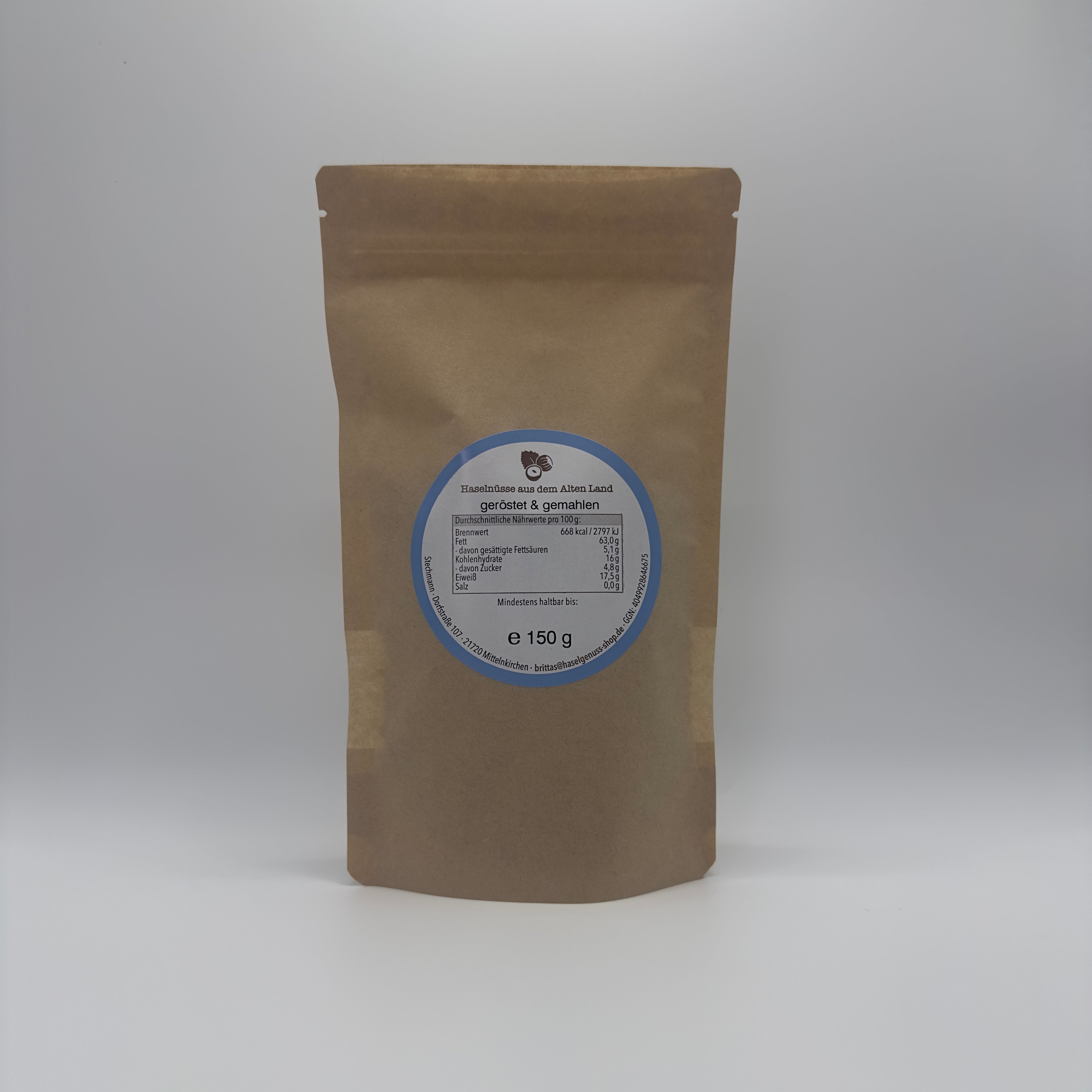 Haselnüsse, geröstet & gemahlen