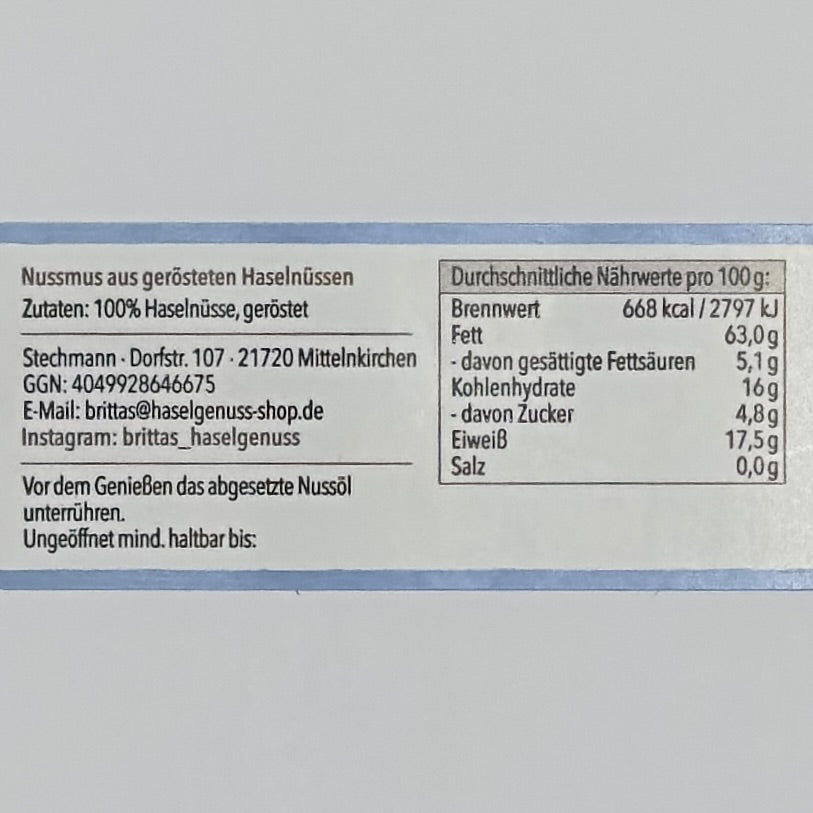 Nussmus "Purer Genuss"